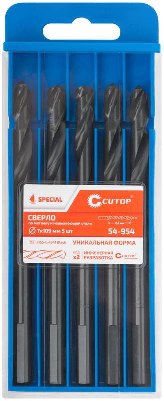  Сверло по металлу Special HSS-G 7х109/62мм (уп.5шт) Cutop 54-954 фото в каталоге от BTSprom.by