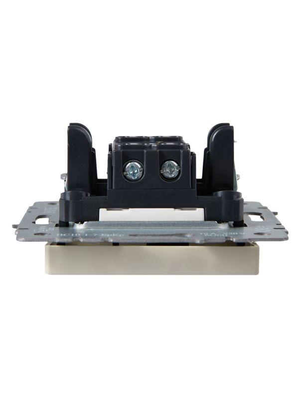  Выключатель проходной 1-кл. СП BRITE ВС10-1-7-БрКр 10А с индик. механизм беж. IEK BR-V12-1-10-K10 фото в каталоге от BTSprom.by