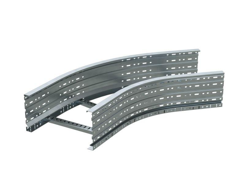 Угол лестничный 90град. 150х400 R600 гор. цинк DKC ULD654R600HDZ от BTSprom.by
