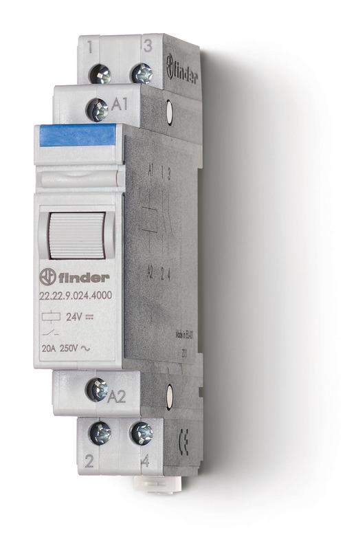 контактор модульный 2no 20а agsno2 230в ac 17.5мм ip20 finder 222282304000 от BTSprom.by