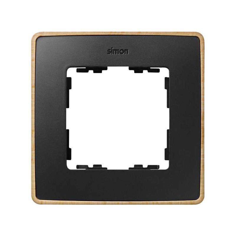 рамка 1-м simon82 detail дерево/графит (100% бук) simon 8201610-271 от BTSprom.by