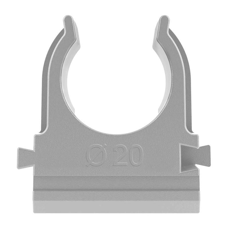 держатель для труб (клипса) d20мм сер. tokov electric tke-lc-20-g от BTSprom.by