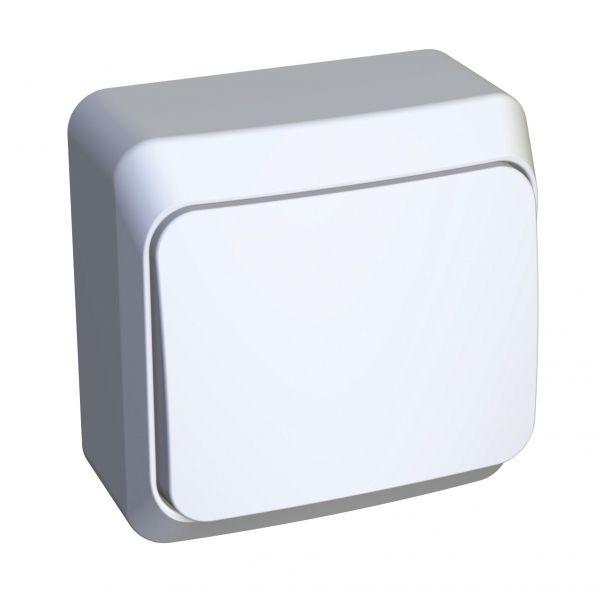 выключатель кнопочный 1-кл. оп этюд 10а ip20 с самовозвратом бел. se ka10-001b от BTSprom.by