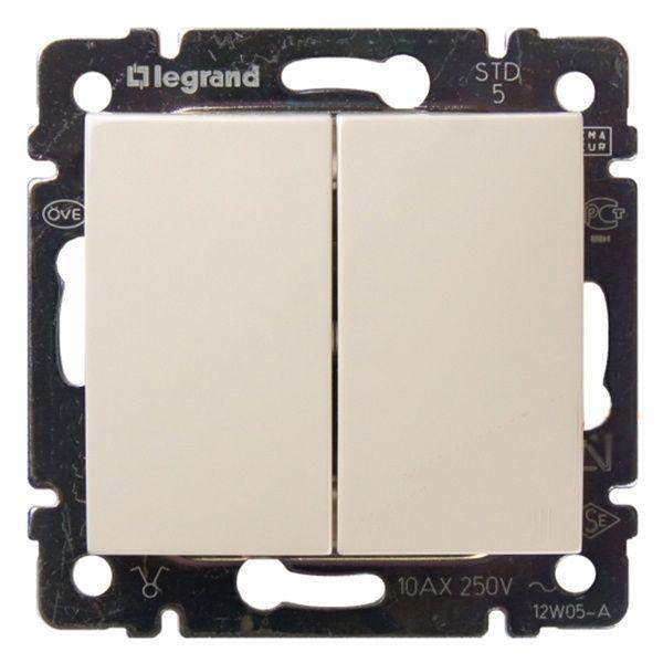 переключатель проходной 2-кл. сп valena 10а ip31 механизм сл. кость (diy-упак.) iek 695604 от BTSprom.by