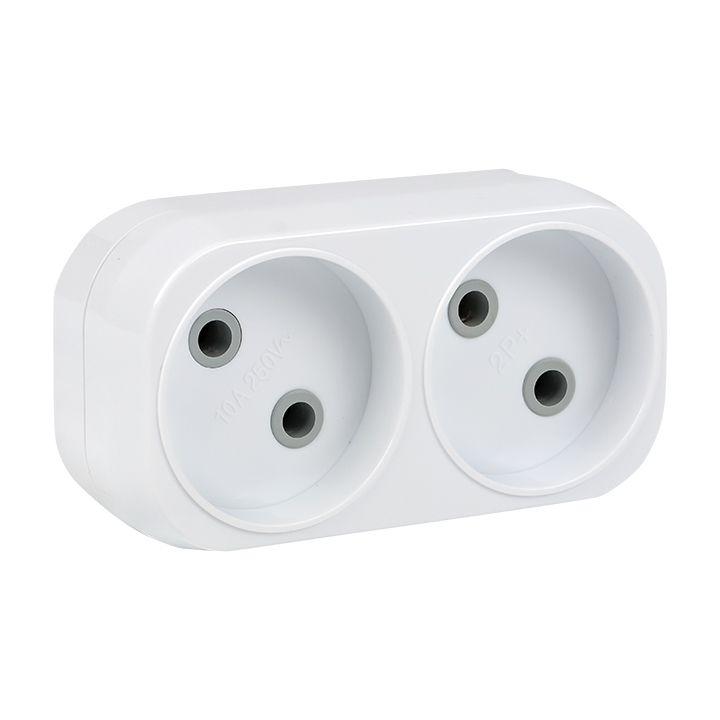 разветвитель 2-м без заземл. 6а ip20 250в плоск. proxima ekf arp6-2 от BTSprom.by