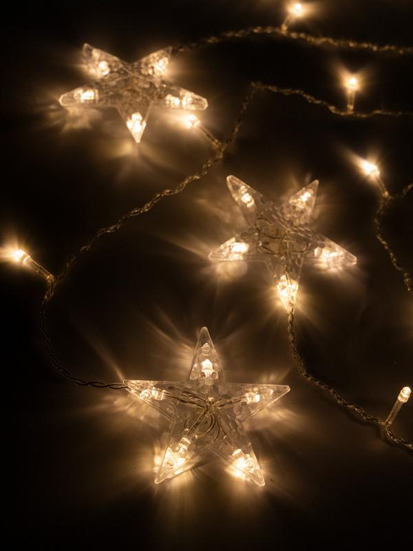  Гирлянда Бахрома "Арка" (с насадками-звездами) ICLD136WW-C-ST 136LED 2.5х1.2м 8режимов IP20 тепл. бел. SHLights 4690601054234 фото в каталоге от BTSprom.by