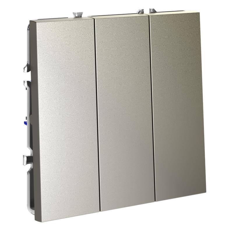  Выключатель 3-кл. СП S70 10А механизм шелк Voltum VLS030104 фото в каталоге от BTSprom.by