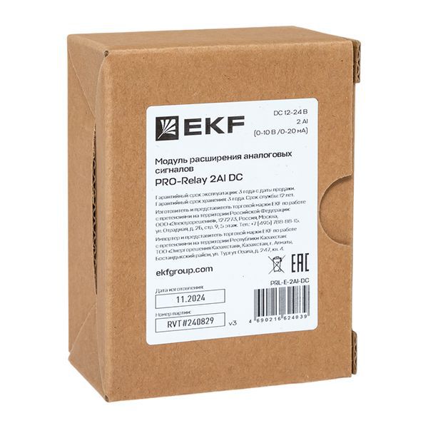  Модуль расширения аналоговых сигналов PRO-Relay 2AI DC EKF PRL-E-2AI-DC фото в каталоге от BTSprom.by