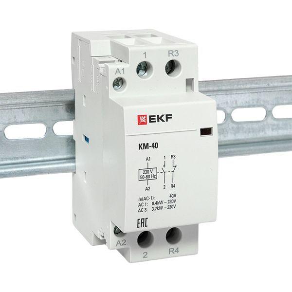  Контактор модульный КМ 40А NО+NC (2 мод.) EKF km-2-40-11 фото в каталоге от BTSprom.by