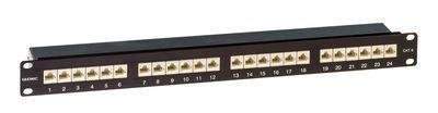 патч-панель экранированная 19дюйм 1u кат.6 rj45 lsa 24 порта dkc rn6ppf241bk от BTSprom.by