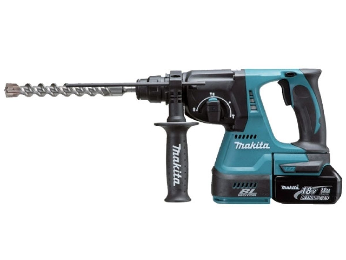 аккум. перфоратор makita lxt dhr 242 rfe в чем. (18.0 в, 2 акк., 3.0 а/ч li-ion, 2.4 дж, вес 3.3 кг,) dhr242rfe от BTSprom.by