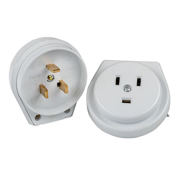 разъем 1-м сп рш-вш 32а ip20 250в 2p+pe пластик. бел. proxima ekf as-250-h-02 от BTSprom.by