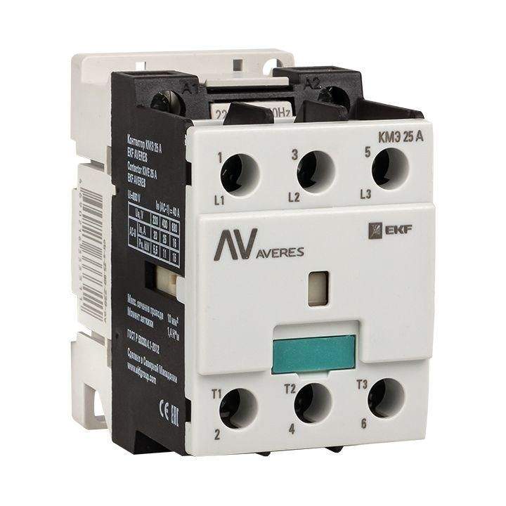 контактор кмэ 25а кат. 230в ac averes ekf ctr-s-25-00-230-av от BTSprom.by