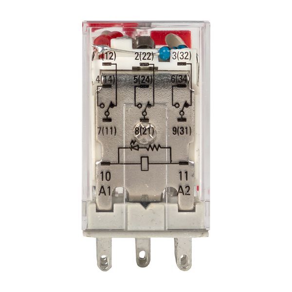  Реле промежуточное RPAt 22/3 10А 230В AC с кнопкой и мех. индикацией AVERES EKF rpat-22-3-230AC фото в каталоге от BTSprom.by