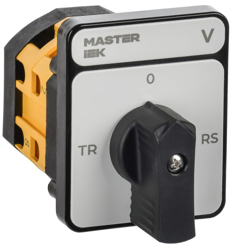 переключатель кулачковый 10а (сх. 67) стандартная черн. рукоятка master iek mi-cs10-010-067-k02 от BTSprom.by