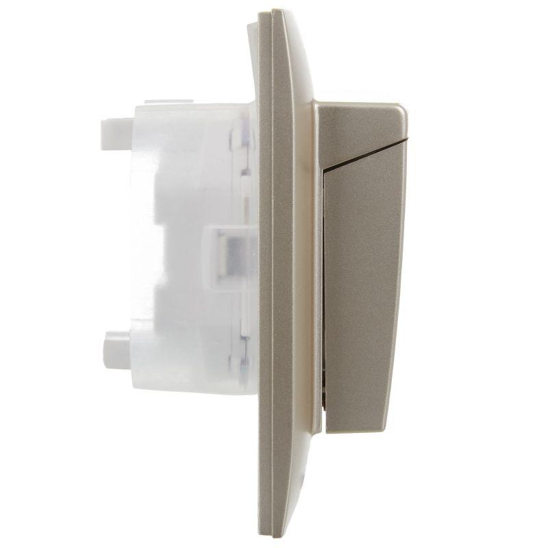  Розетка 2-м SKANDY 16А IP44 с крышкой в сборе SK-R12Sh шампань IEK SK-R26-16-44-K37-F фото в каталоге от BTSprom.by