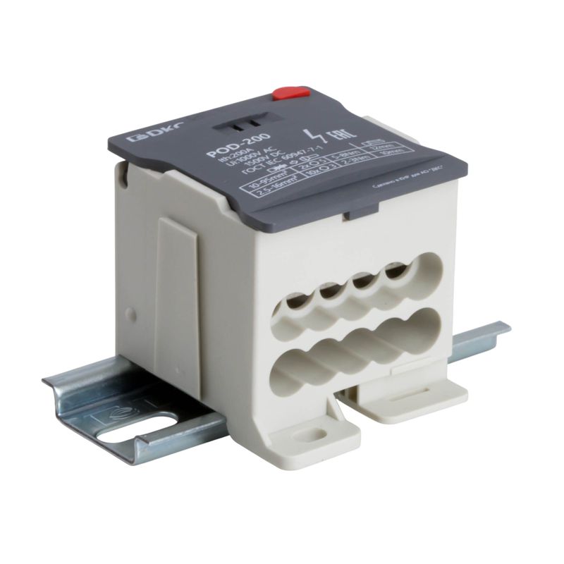 блок распределительный винтовой зажим 2х95кв.мм 10х16кв.мм dkc pod-200 от BTSprom.by