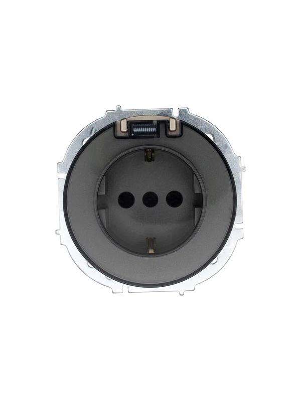 розетка 1-м сп osen ip44 с заземл. с крышкой пбт механизм титан lezard 743-3788-123bipch от BTSprom.by