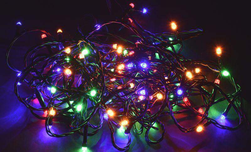 гирлянда "нить" 10м 100led rgb ip20 провод зел. 230в с контроллером 8 режимов iek lgdb110-3-100-10-g-s-20 от BTSprom.by