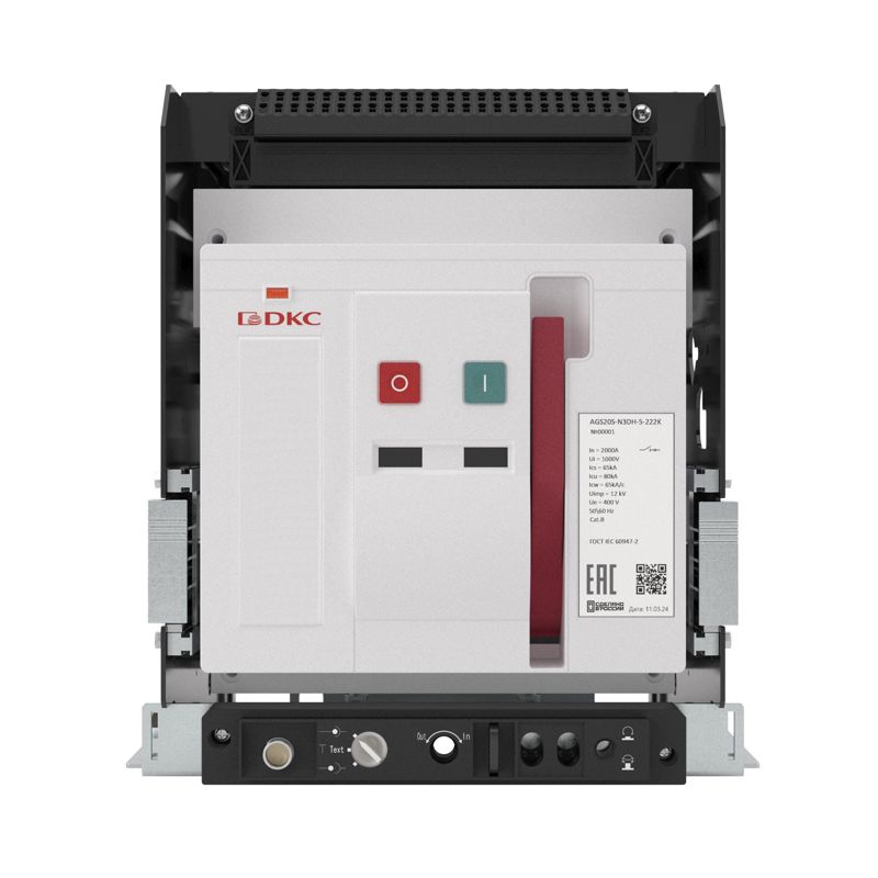 выключатель нагрузки 80ка yon ags16s-n3dh-0-222k типоразмер n выкатн. управление 220в ac горизонт. подкл. dkc от BTSprom.by