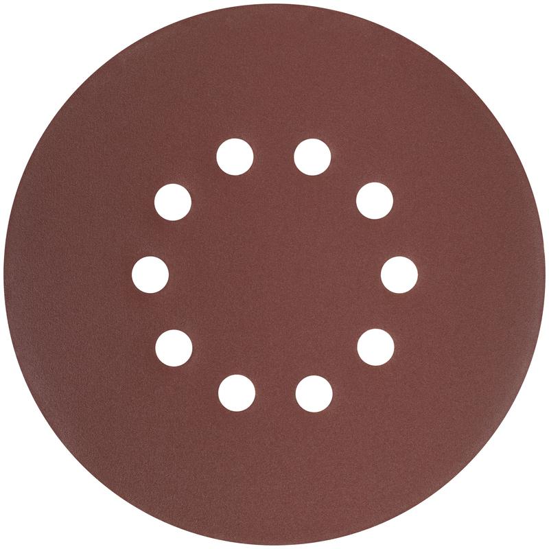 круг шлифовальный с отверст. (липучка) 225мм р 180 алюм./оксидный (уп.5шт) fit 39898 от BTSprom.by