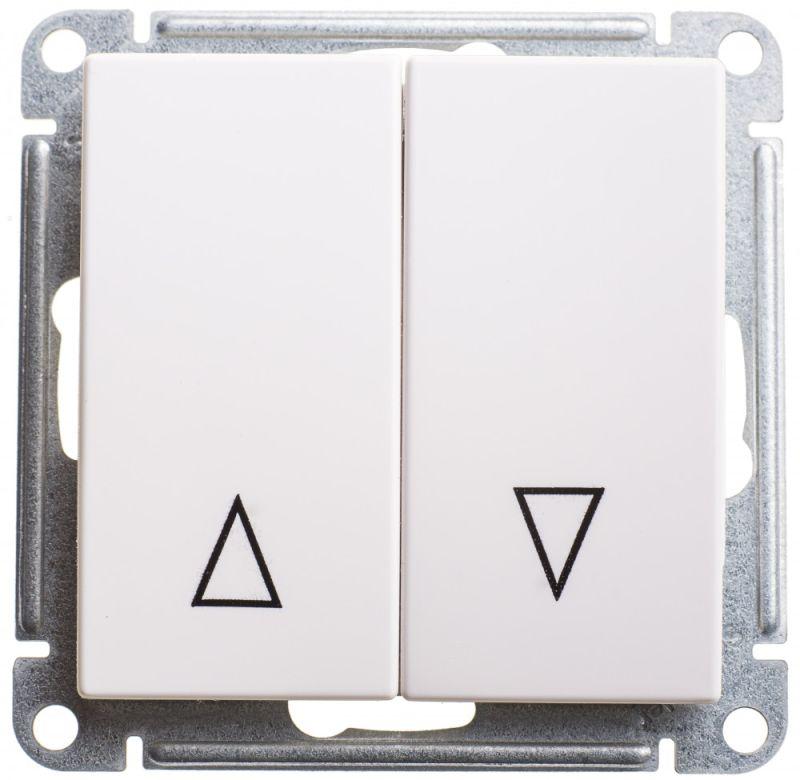 выключатель для жалюзи 2-кл. сп w59 10а ip20 10ax с механич. блокировкой механизм бел. se vs410-253-1-86 от BTSprom.by