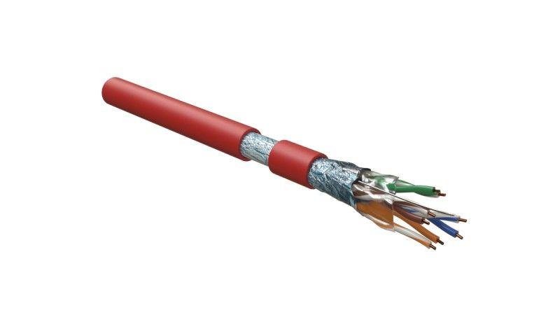 кабель витая пара f/utp кат.5e 4 пары 24 awg ож solid экран-фольга lszh нг(а)-hf-20град.c-+75град.c futp4-c5e-s24-in-lszh-rd-305 гарантия: 15 лет компонентн./25 лет системн. красн. (уп.305м) hyperline 444613 от BTSprom.by