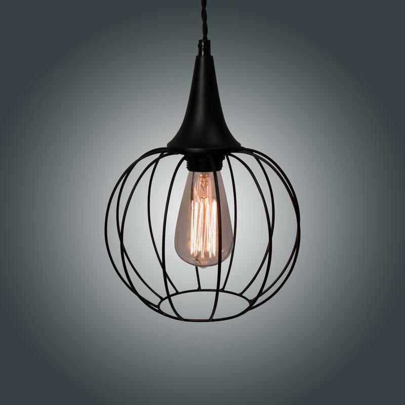  Светильник НСБ 01-60-142 "Форма" 211 E27 лофт-кантри (плафон Шар) черн. муар (инд. упак.) Элетех 1005404240 фото в каталоге от BTSprom.by