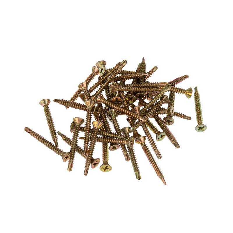  Саморез оконный сверло 3.9х35 желт. цинк Kranz 1505-3935-1 фото в каталоге от BTSprom.by