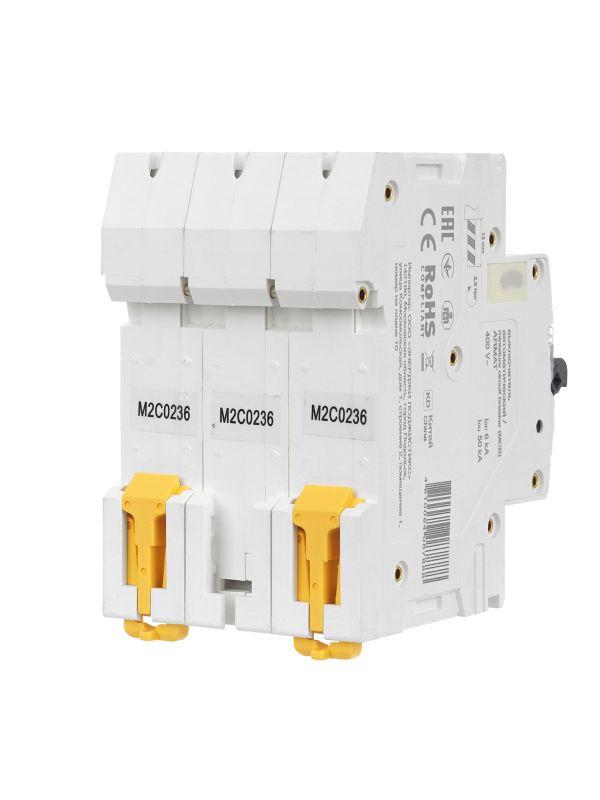  Выключатель автоматический модульный 3п C 2А M06N ARMAT IEK AR-M06N-3-C002 фото в каталоге от BTSprom.by