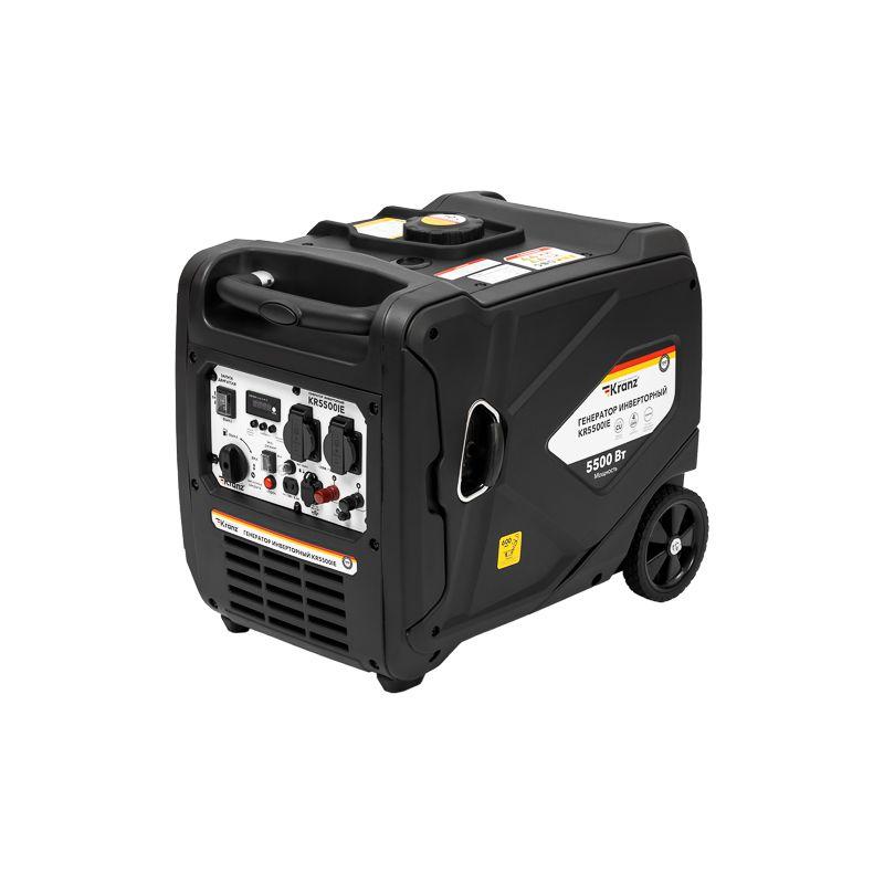 генератор инверторный kr5500ie 5.5квт 230в 10л закрытый корпус электростартер kranz kr-16-1146 от BTSprom.by