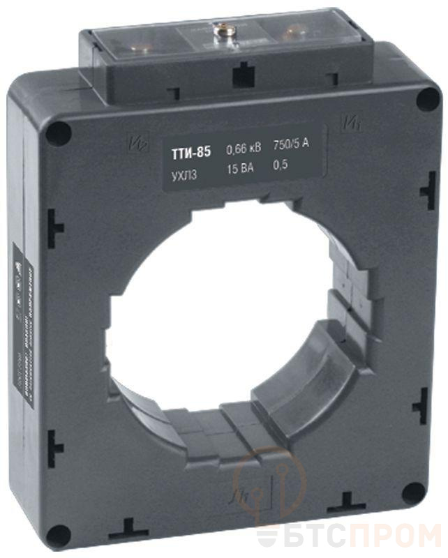 Трансформатор тока ТТИ-85 750/5А кл. точн. 0.5 15В.А IEK ITT50-2-15-0750 фото в каталоге от BTSprom.by  Трансформатор тока ТТИ-85 750/5А кл. точн. 0.5 15В.А IEK ITT50-2-15-0750 фото в каталоге от BTSprom.by