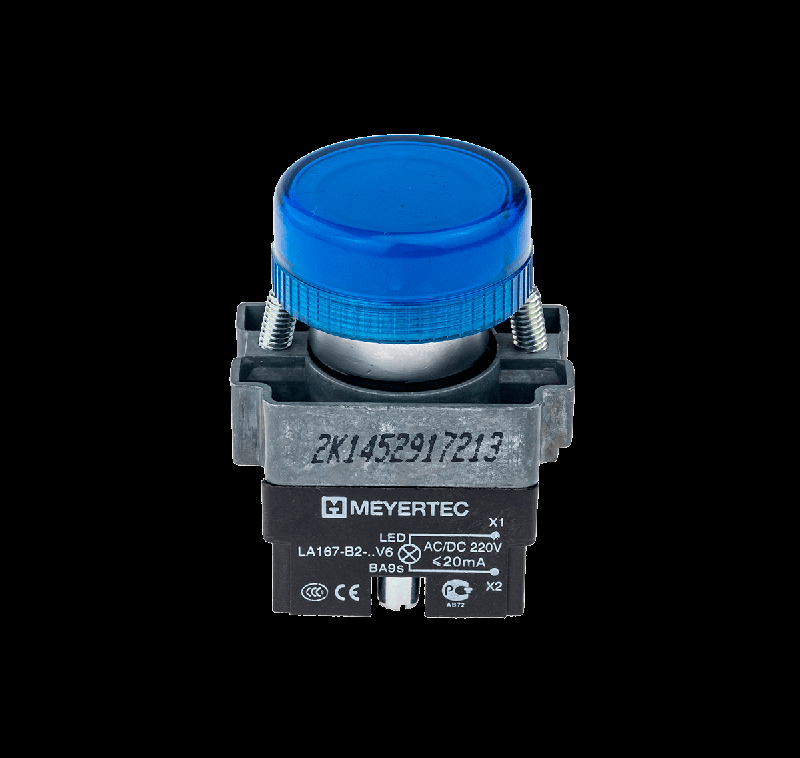 лампа сигнальная в сборе 220в ac/dc мет. mtb2-bv636 син. овен 43358 от BTSprom.by