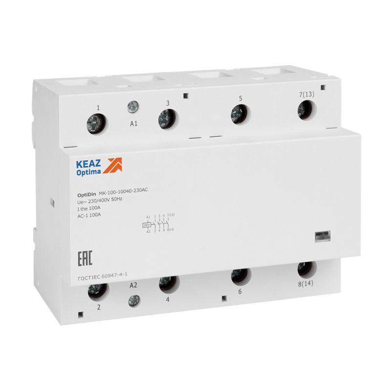контактор модульный optidin mk-100-8040-230ac кэаз 321243 от BTSprom.by