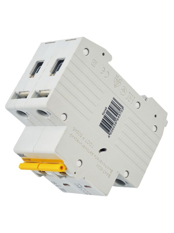  Выключатель автоматический модульный 2п C 6А 6кА ВА47-60M KARAT IEK MVA31-2-006-C фото в каталоге от BTSprom.by