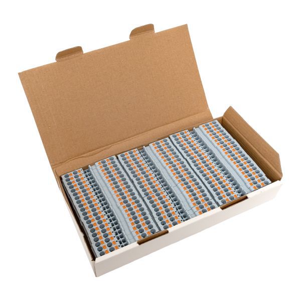  Колодка клеммная пружинная 4 Push-in 4 вывода сер. EKF PIT-4-4 фото в каталоге от BTSprom.by