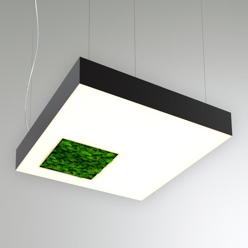 светильник светодиодный rve-lbx-moss-cubo-s-650-p 60вт 4000к 650х650х100мм подвесной бел. rvelektro rve00000616 от BTSprom.by