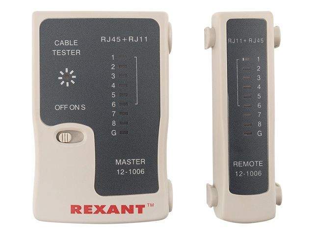 тестер кабеля rj-45+rj-11 rexant - 468 12-1006 от BTSprom.by