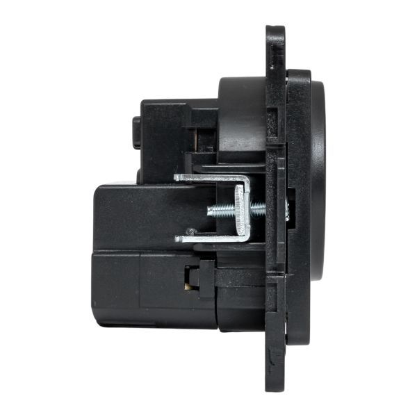  Розетка 1-м СП Стокгольм 16А USB A+C с заземл. защ. шторки винтов. клеммы механизм черн. EKF EZR16-2USB-typeA-typeC фото в каталоге от BTSprom.by