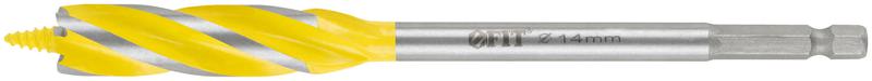 сверло по дереву 4-х спиральное х-тип профи 14х165мм fit 36213 от BTSprom.by