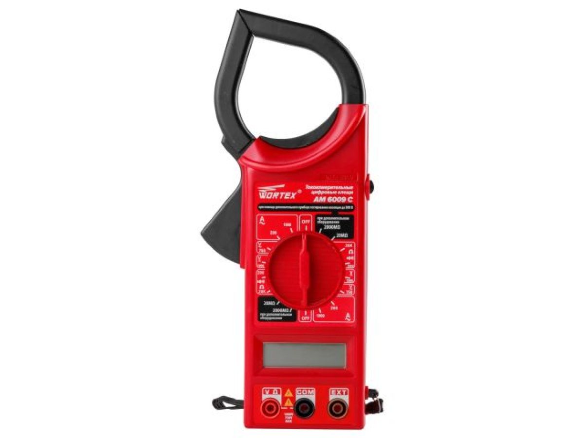  Клещи электроизмерительные цифровые WORTEX AM 6009 C AM6009C00014 фото в каталоге от BTSprom.by