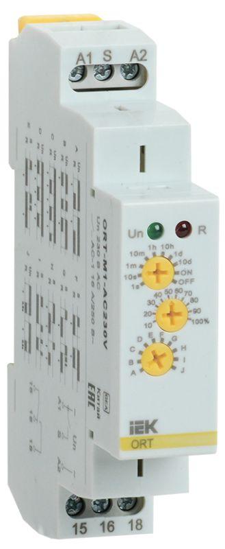 реле времени многофункц. ort 1 контакт 230в ac iek ort-m1-ac230v от BTSprom.by