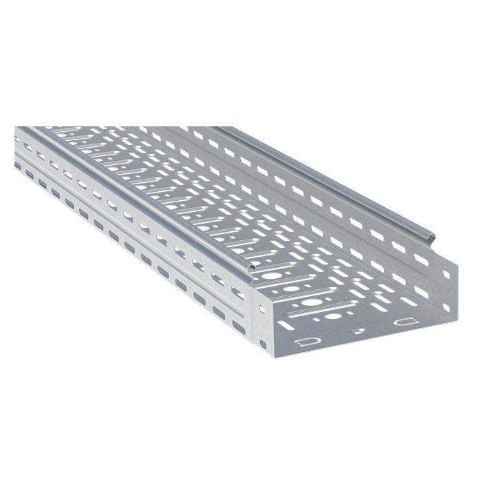Лоток листовой перфорир. 500х80 L3000 сталь 1мм EKF L8050001 от BTSprom.by