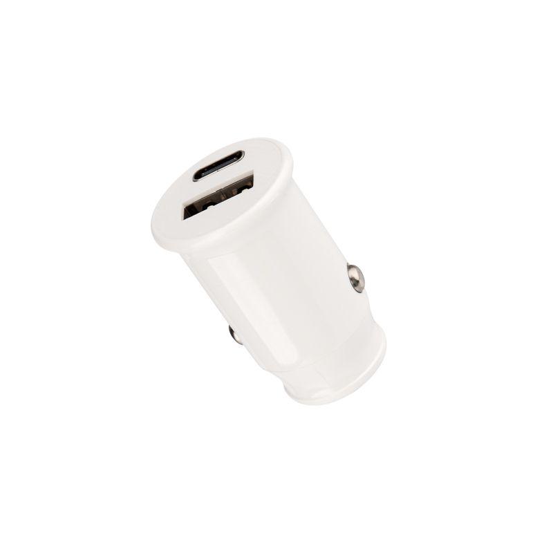 автозарядка в прикуриватель азу usb-a+usb-c 2.4а бел. rexant 18-2229 от BTSprom.by