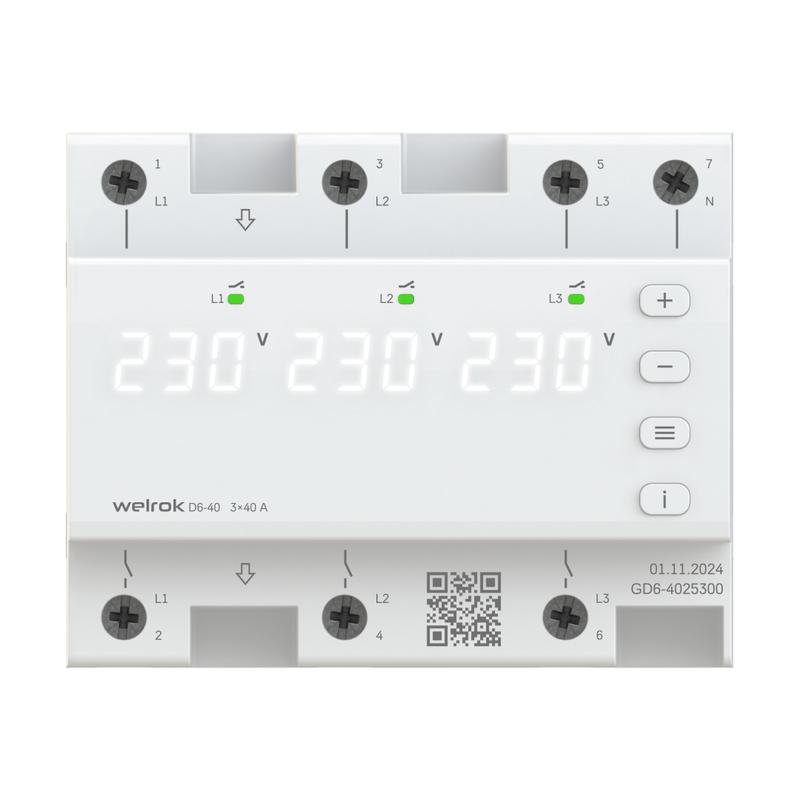 реле напряжения d6-40 welrok 4660251140212 от BTSprom.by