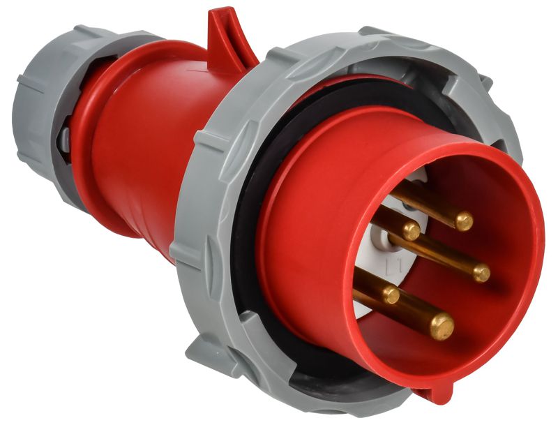 вилка переносная с ф/и сси-0152ф 16а 6ч 380в 3p+pe+n ip67 iek psr02-016-5-6-67 от BTSprom.by