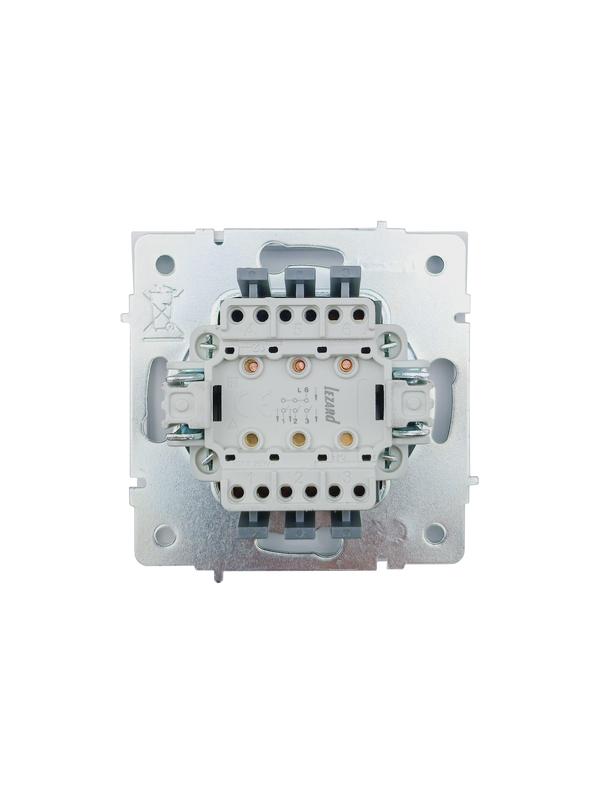  Выключатель 3-кл. СП ZIMA IP20 10А безвинт. зажим бел. LEZARD 704-0288-109QC фото в каталоге от BTSprom.by