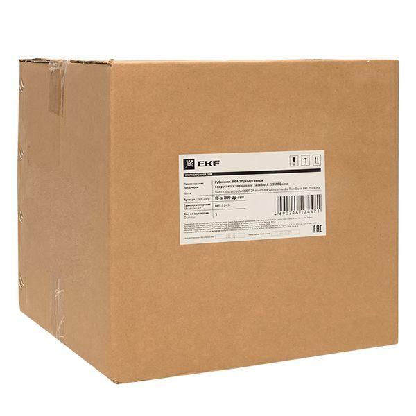  Рубильник 3п 630А реверсивный без рукоятки управления TwinBlock EKF tb-s-630-3p-rev фото в каталоге от BTSprom.by