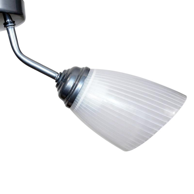  Светильник "Бона" 131 (плафон П0476) НПБ 01-3х60-185 Е27 ИУ хром Элетех 1005404415 фото в каталоге от BTSprom.by