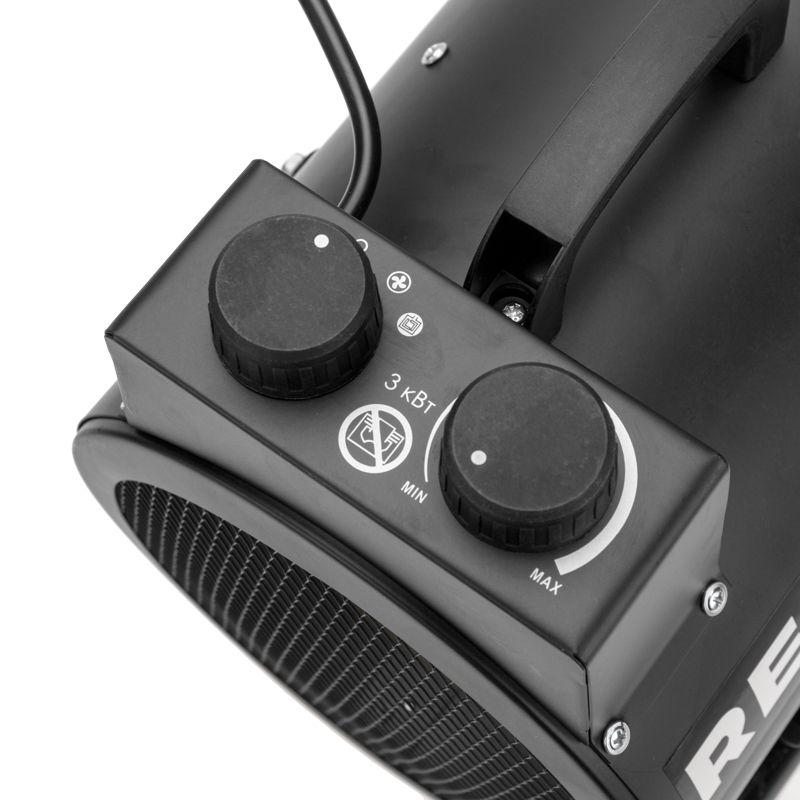  Пушка тепловая электрическая круглая регулировка угла наклона ТЭН 3кВт Rexant 60-0039 фото в каталоге от BTSprom.by